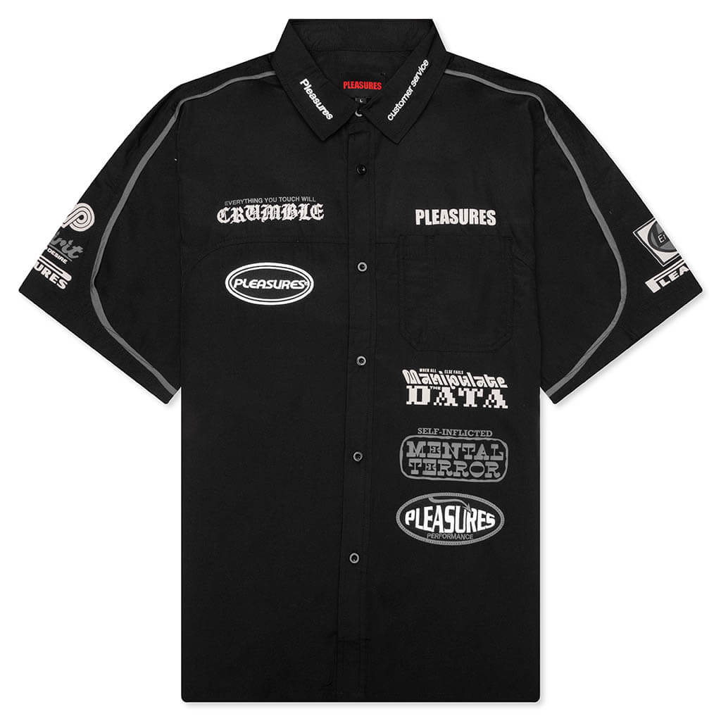 Terror Button Up Shirt - Black