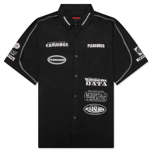 Terror Button Up Shirt - Black