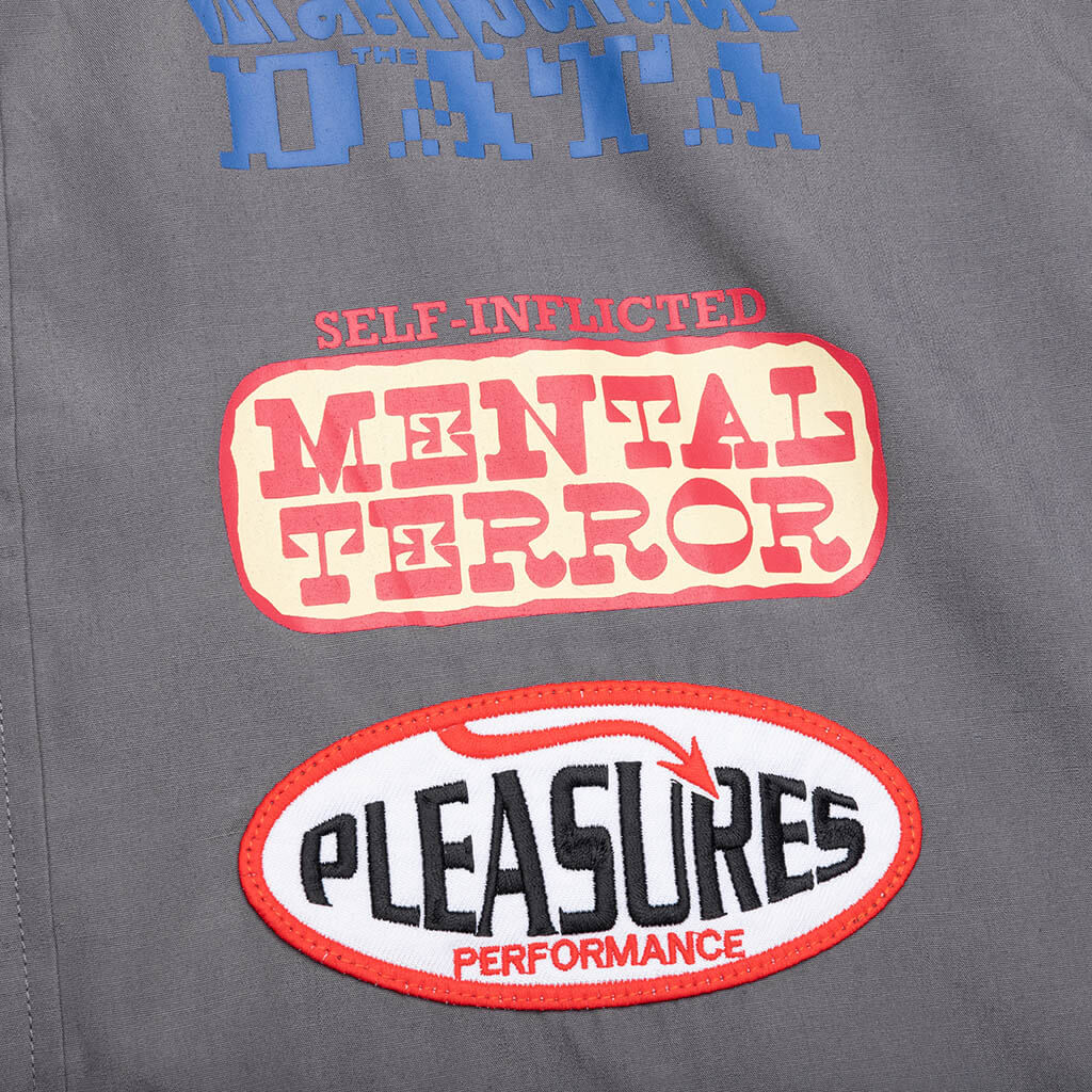 Terror Button Up Shirt - Grey