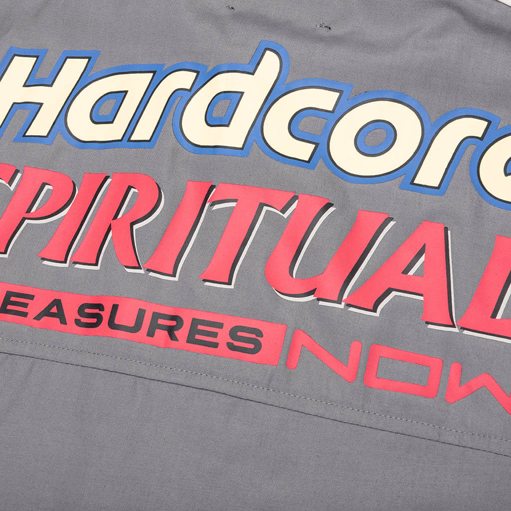 Terror Button Up Shirt - Grey
