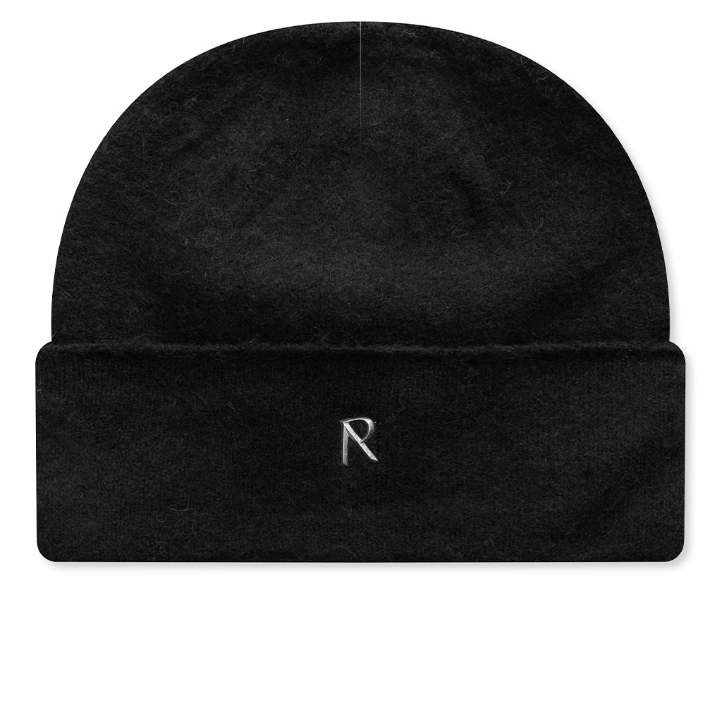 Textured Knit Beanie - Jet Black