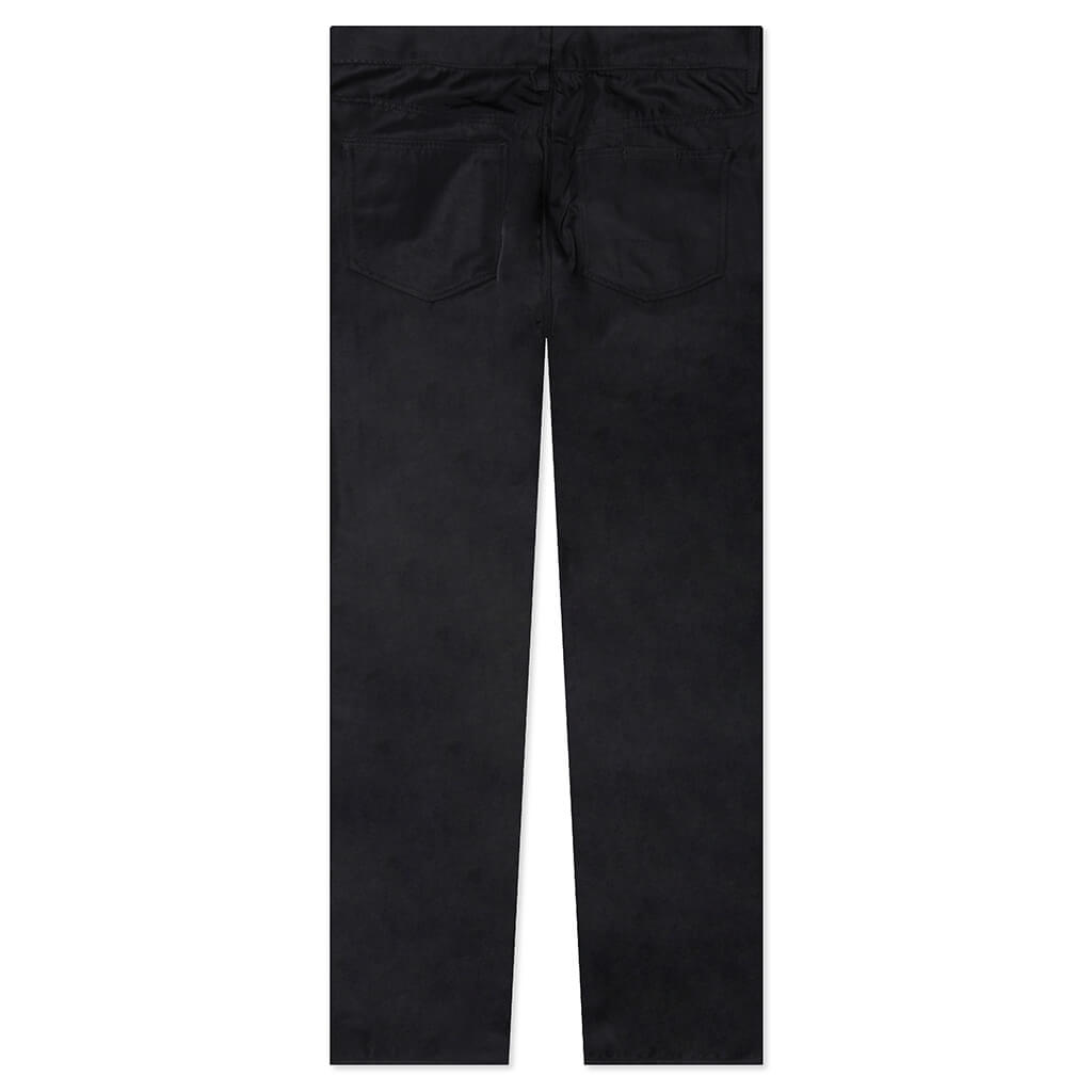 Textured Nylon 5-Pocket Pant - Black