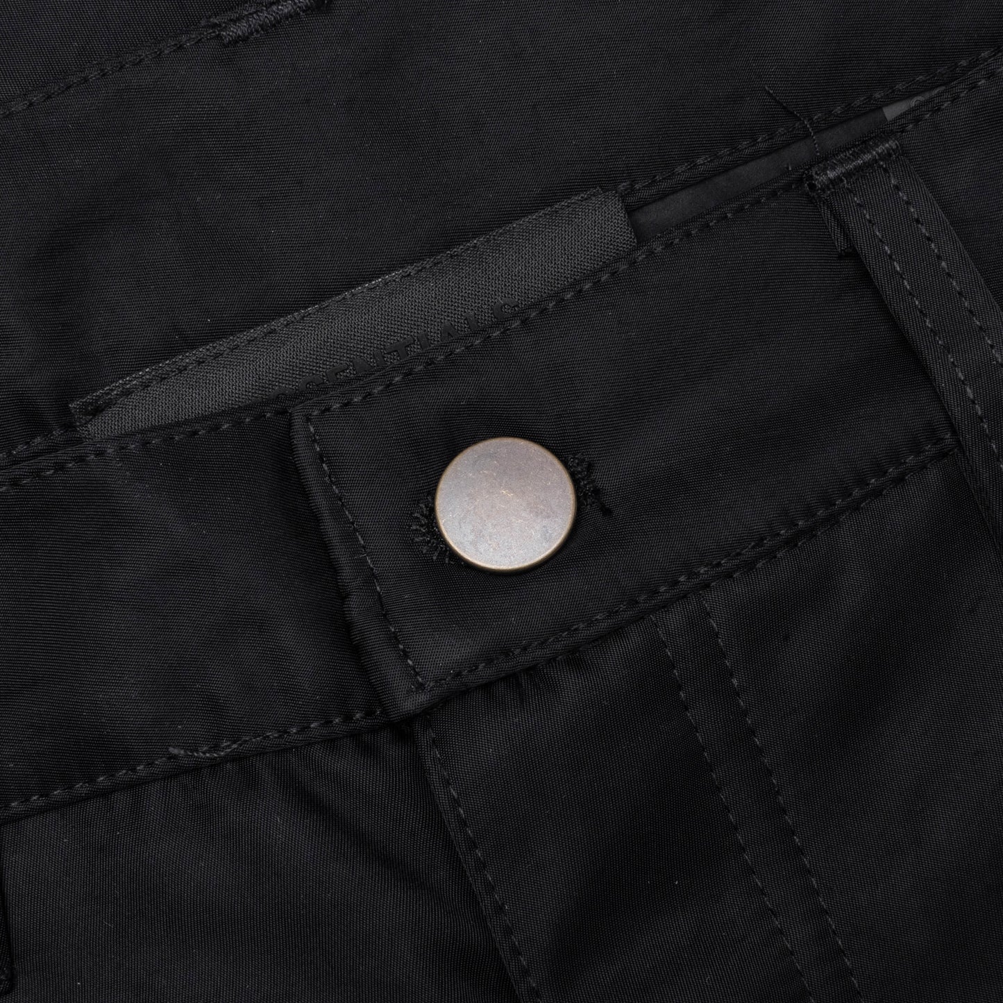 Textured Nylon 5-Pocket Pant - Black