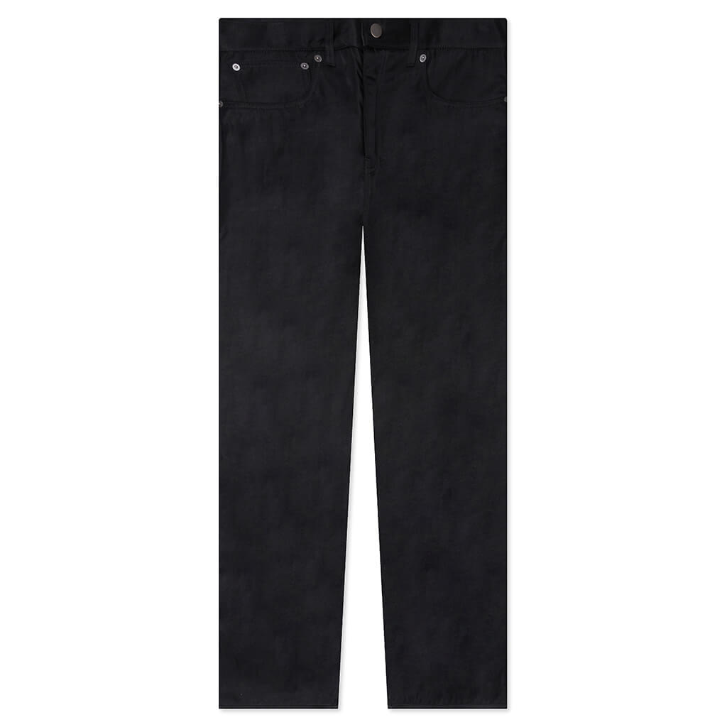 Textured Nylon 5-Pocket Pant - Black