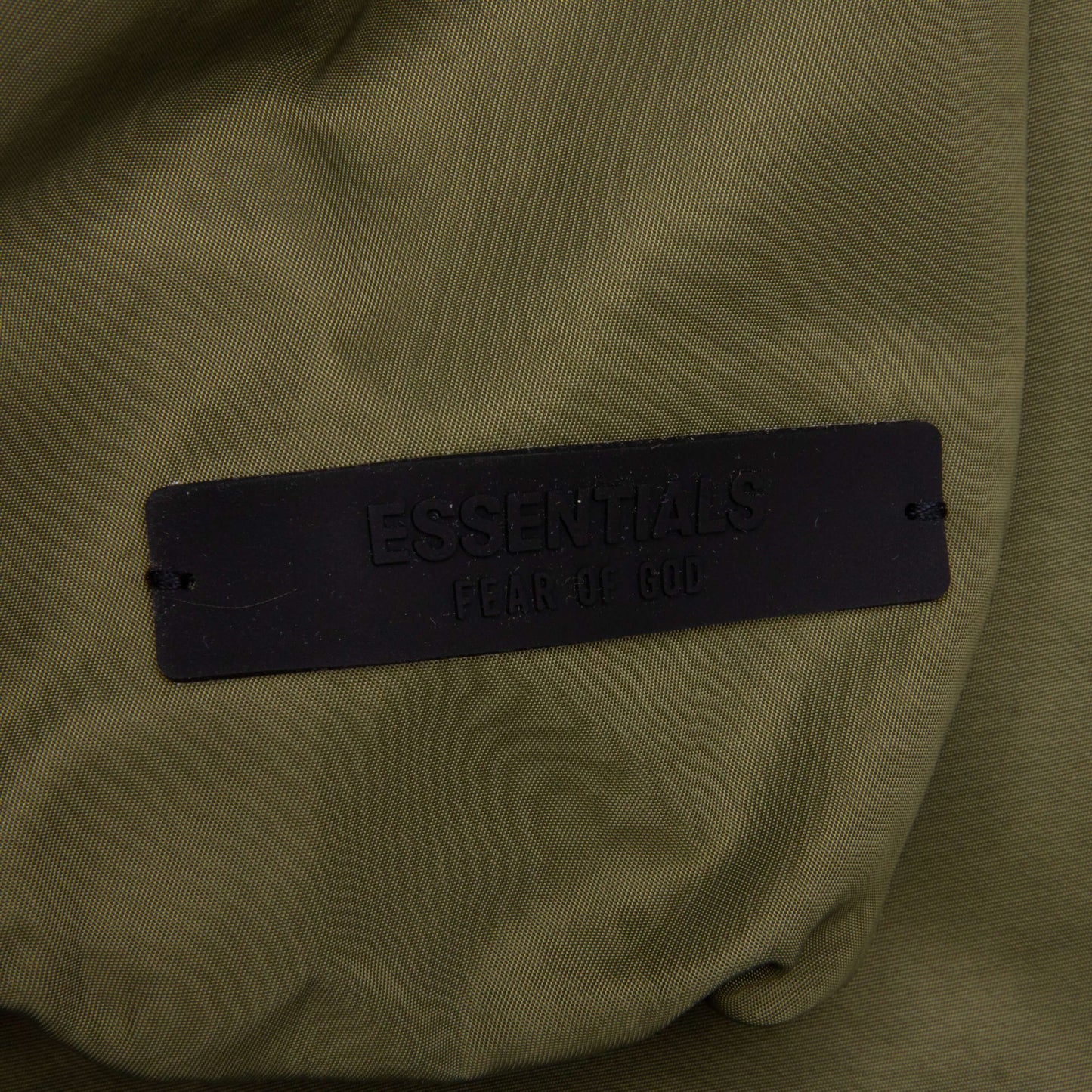Textured Nylon Hooded Coaches Jacket - Military