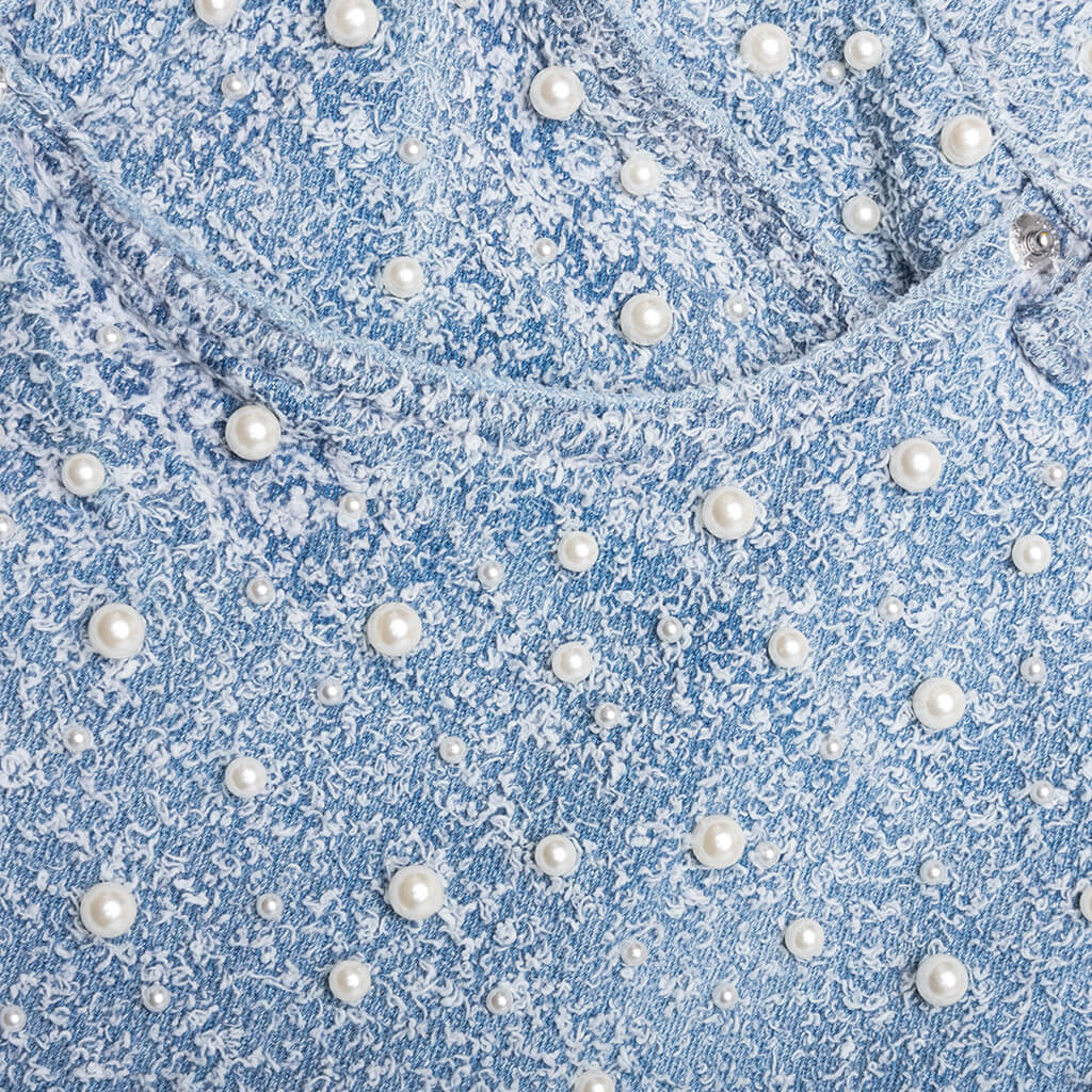 Textured Pearl - Light Indigo