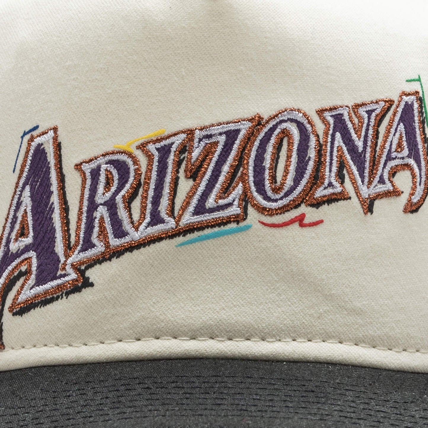 The Golfer Snapback Team Scribble - Arizona Diamondbacks Cooperstown