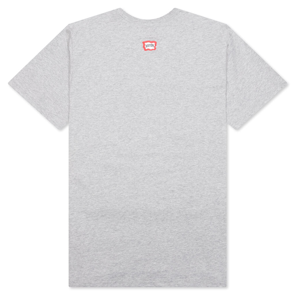 The Old Hangtag Sticker S/S Tee - Heather Grey