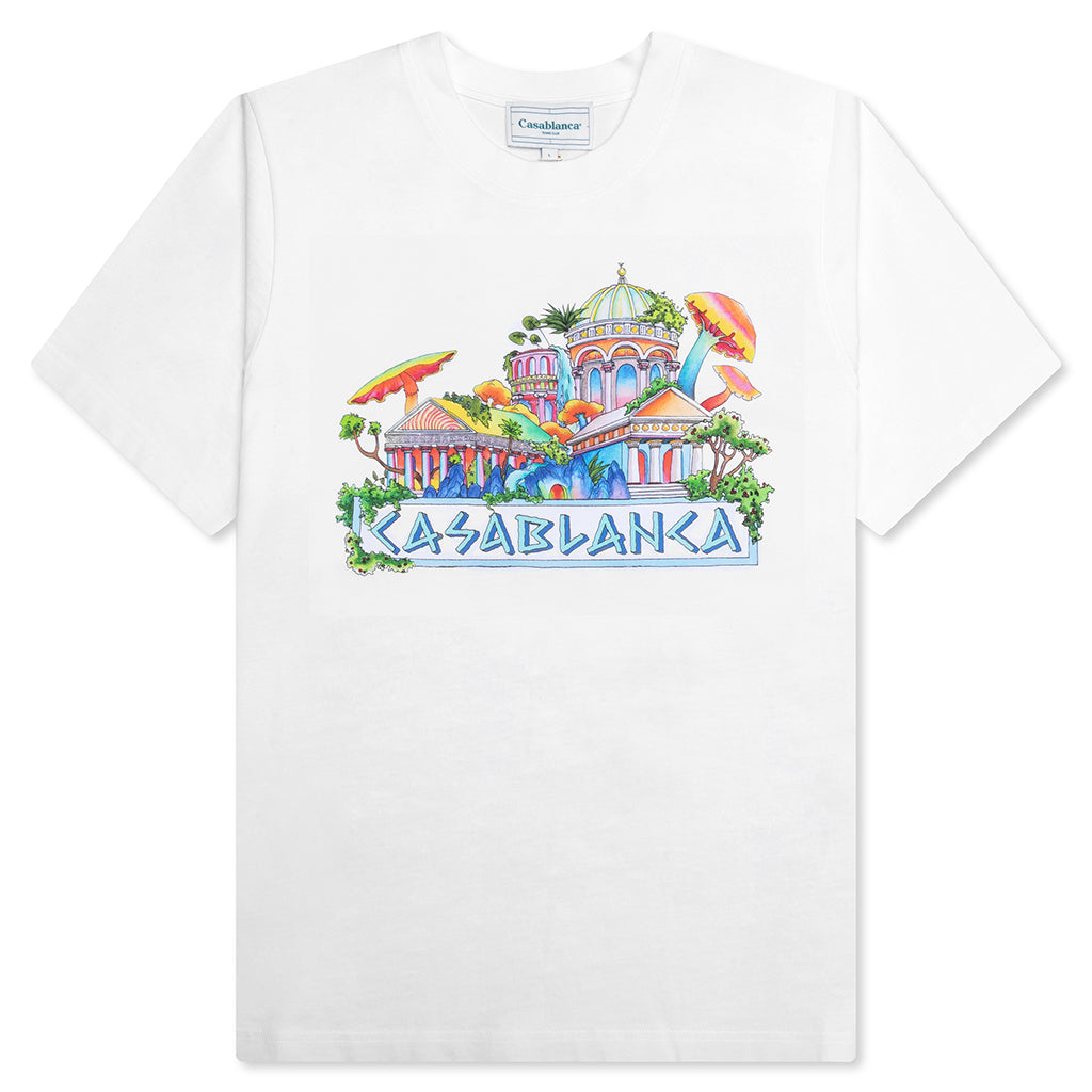 The Road To Knowledge Printed T-Shirt - White