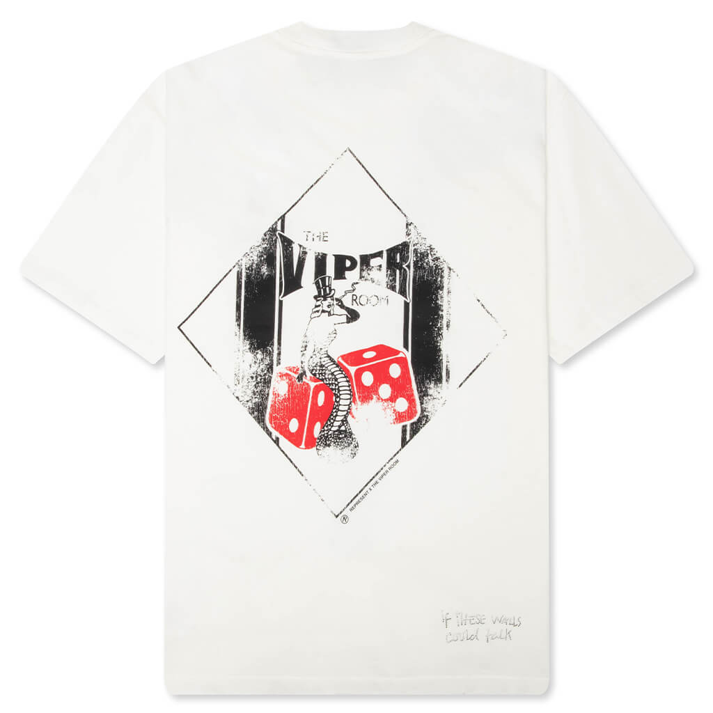 Represent x The Viper Room Dice T-Shirt - Flat White