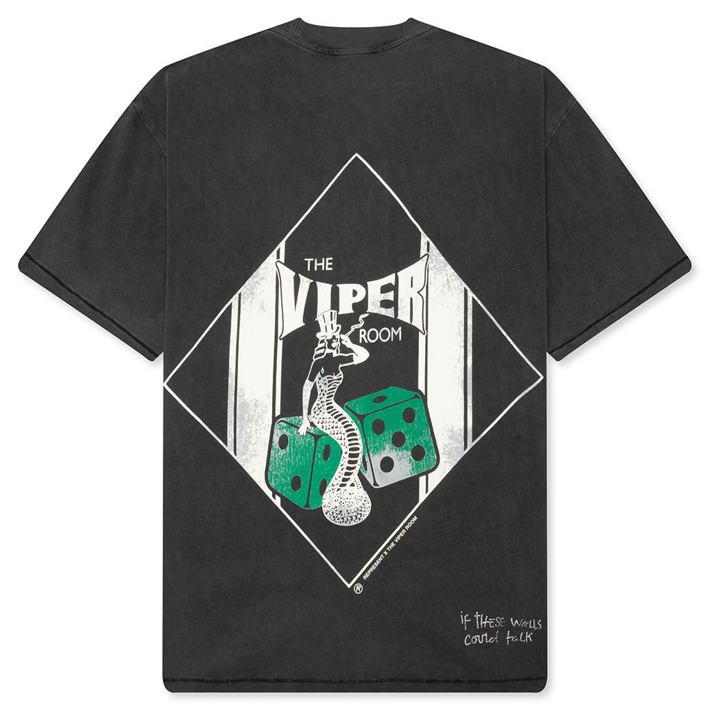 Represent x The Viper Room Dice T-Shirt - Vintage Grey