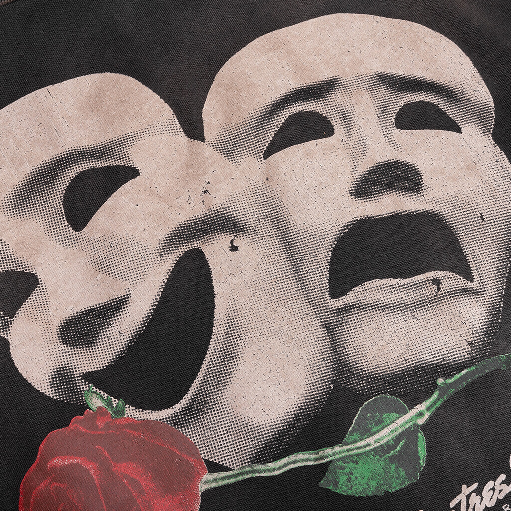 Theatre Masks Oversized Tee - Black