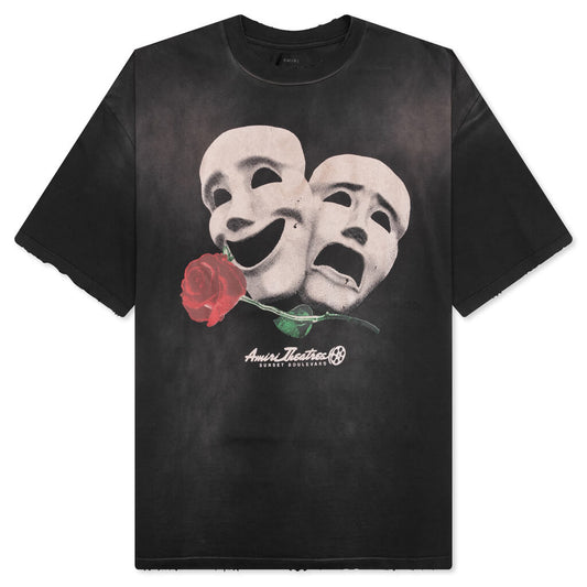 Theatre Masks Oversized Tee - Black