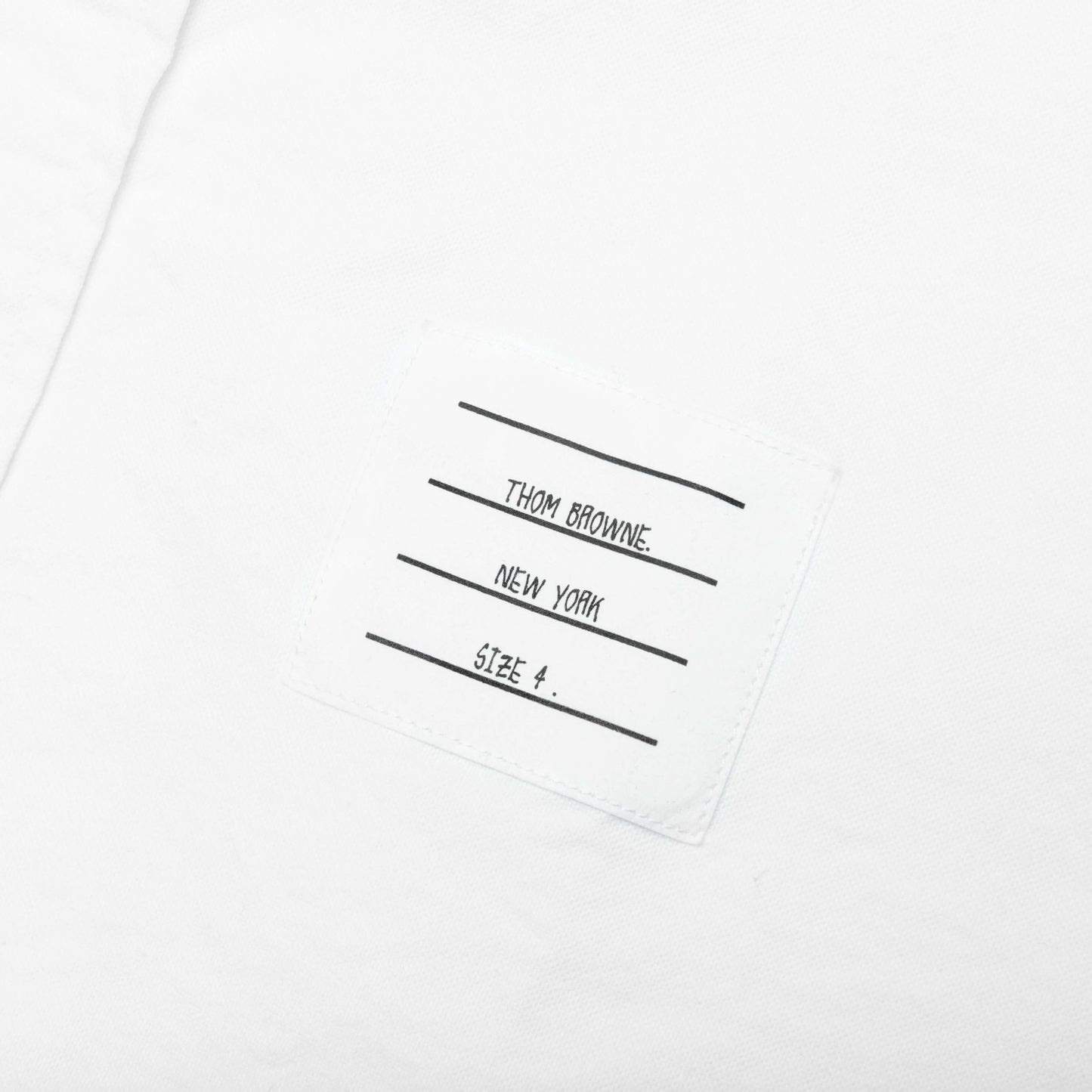 4-Bar Straight Fit Shirt - White