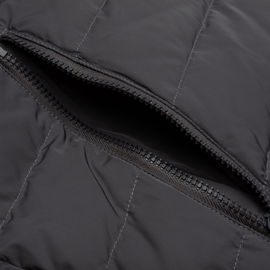 4Bar in Poly Twill Down Filled Ski Vest - Medium Grey