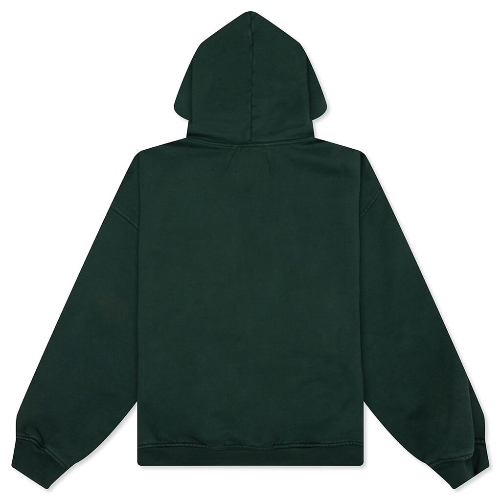 Thousand Palms Hoodie - Vintage Forest Green/White