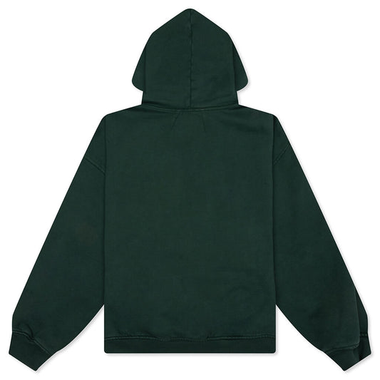 Thousand Palms Hoodie - Vintage Forest Green/White