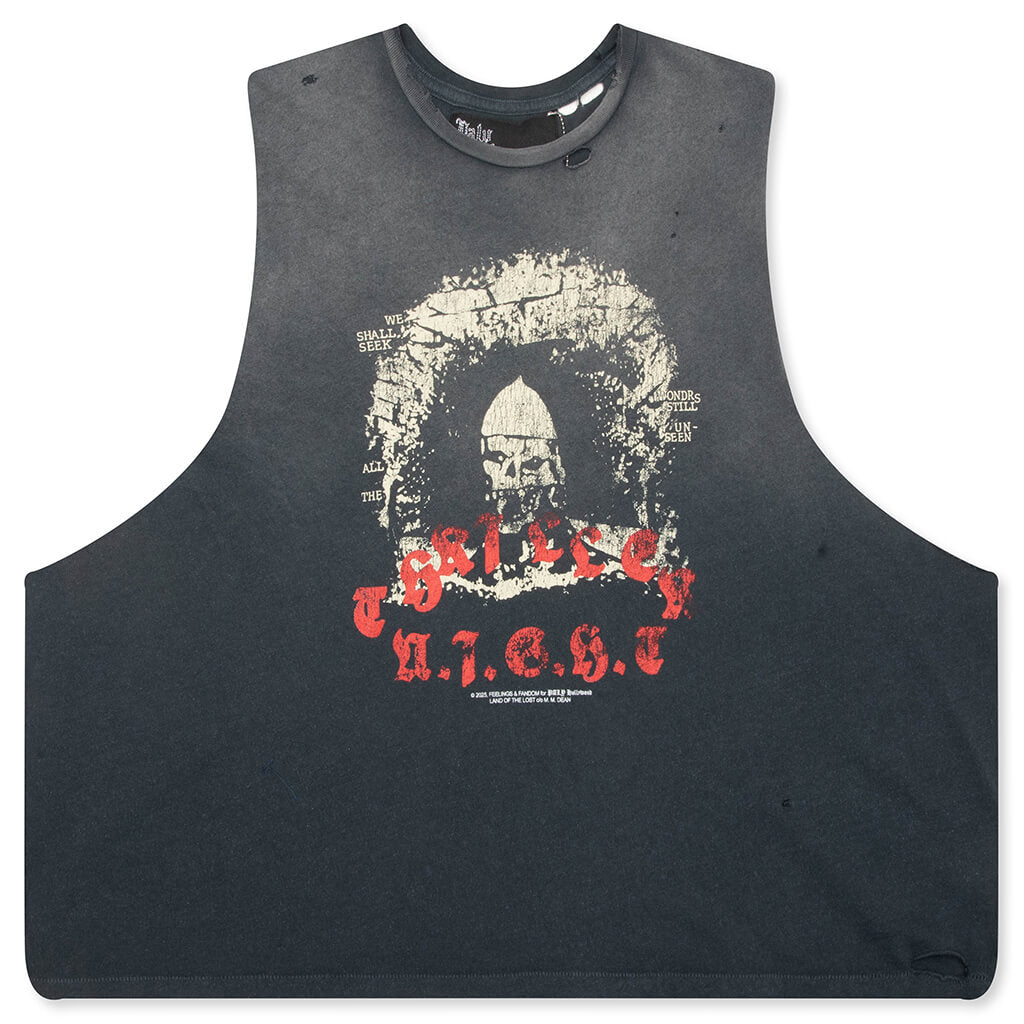 Thriller Night Cut Off Tee - Vintage Black