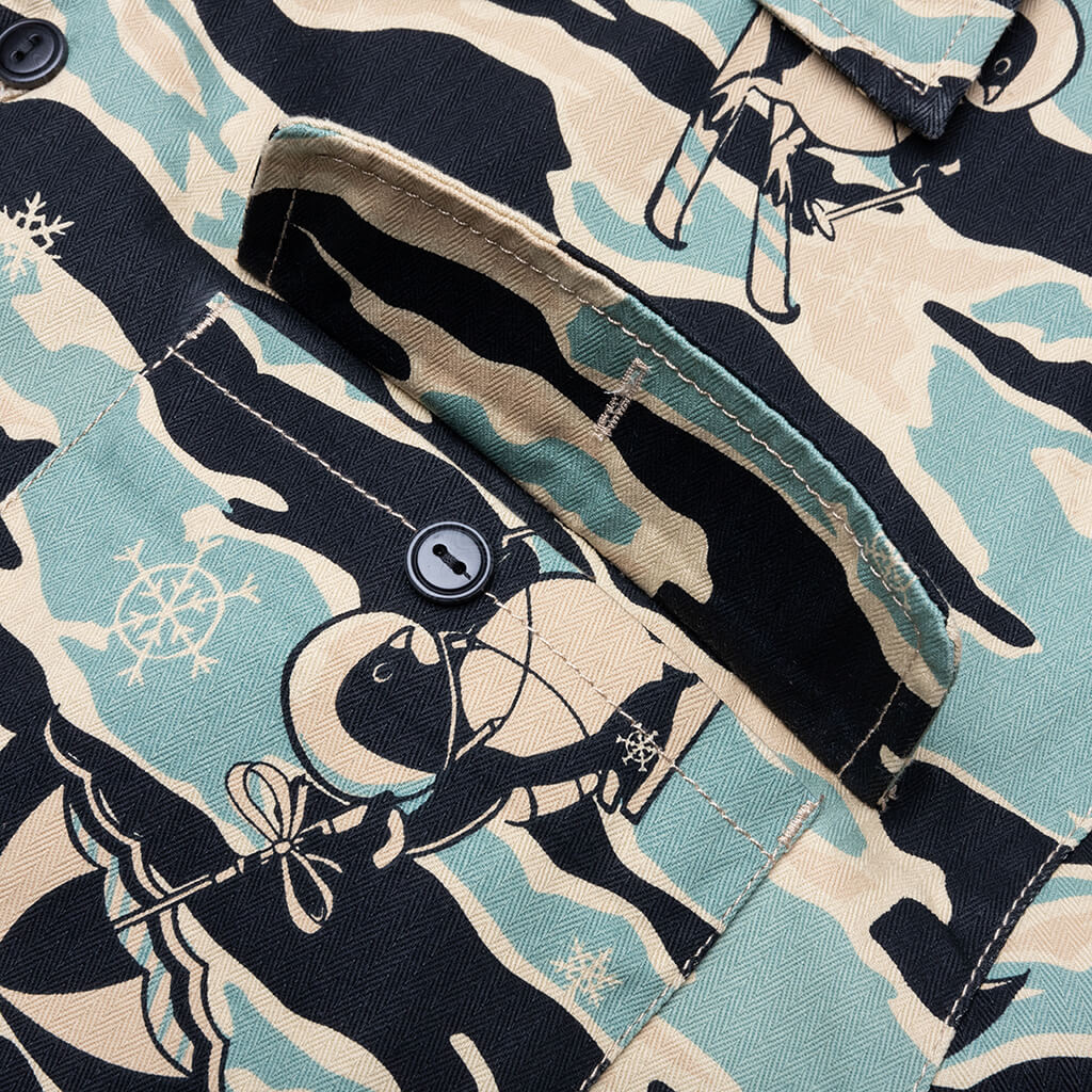 Tiger Camo S/S Woven - Mojave Desert