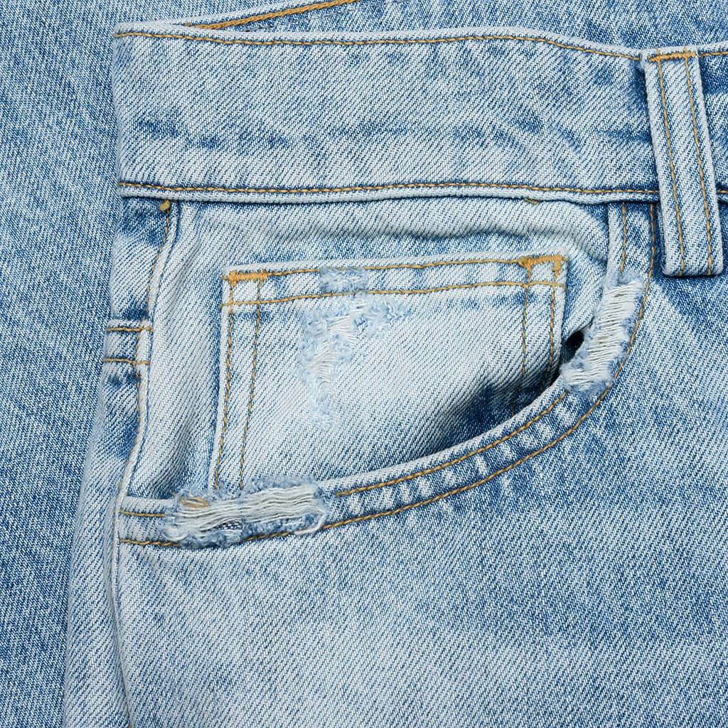 Tinted Wide Straight Jeans - Light