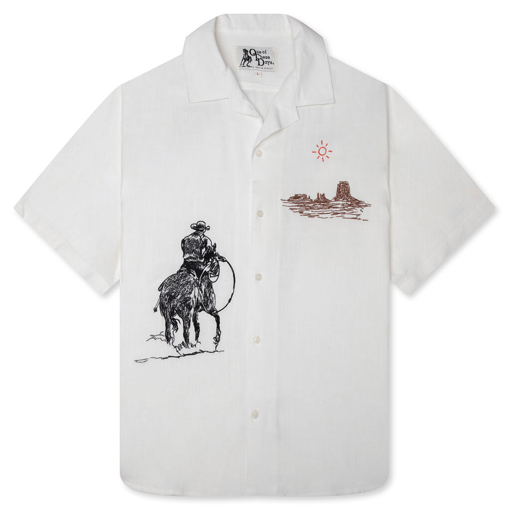 Tomorrow Has Already Spoken Camp Shirt - Bone