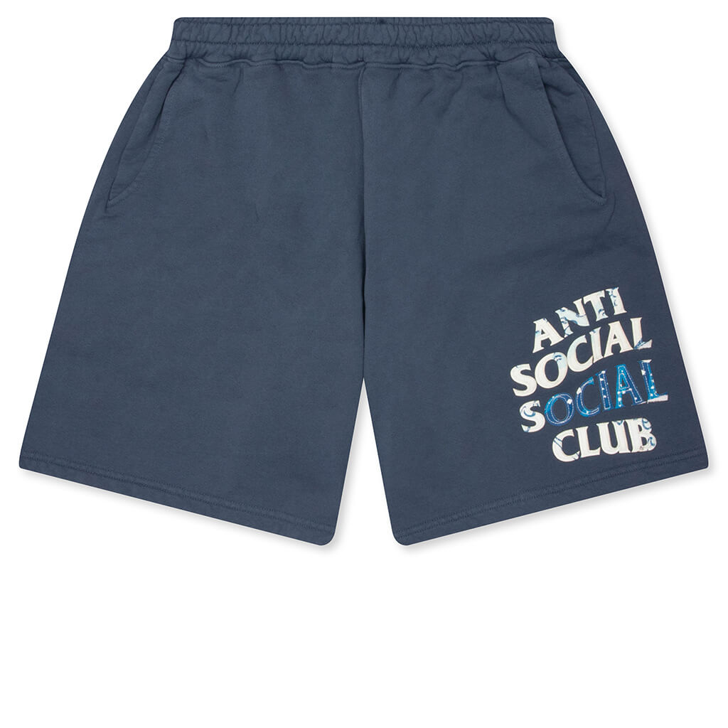 'Tonkatsu' Boro Wave Shorts - Indigo
