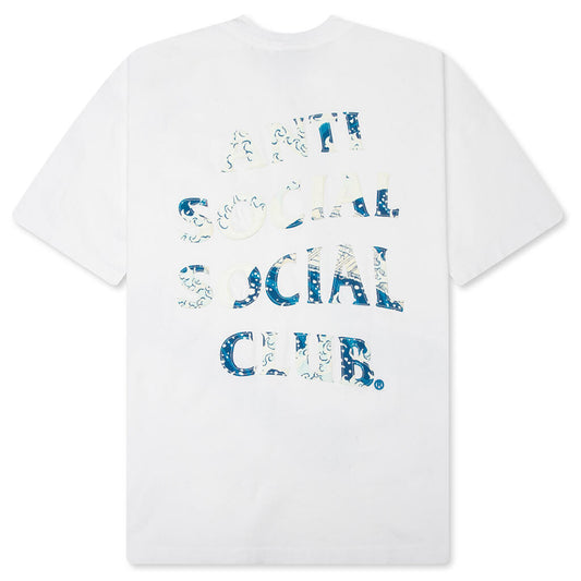 'Tonkatsu' Boro Wave Tee - White