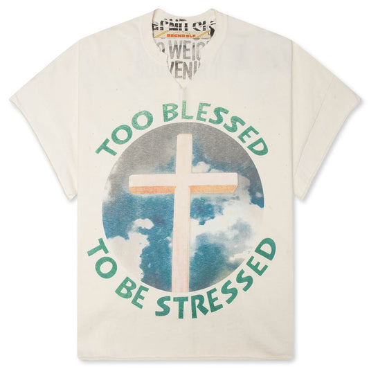 Too Blessed Cap Sleeve - White