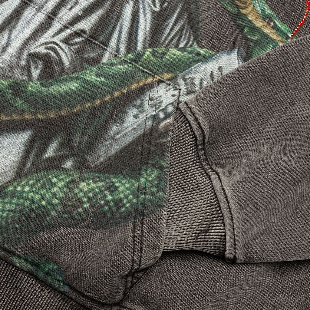 Top 5 Slizzy VVS Hoodie - Grey Wash