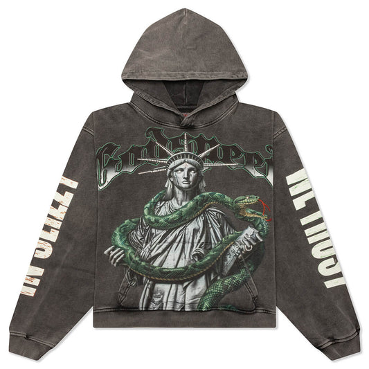 Top 5 Slizzy VVS Hoodie - Grey Wash