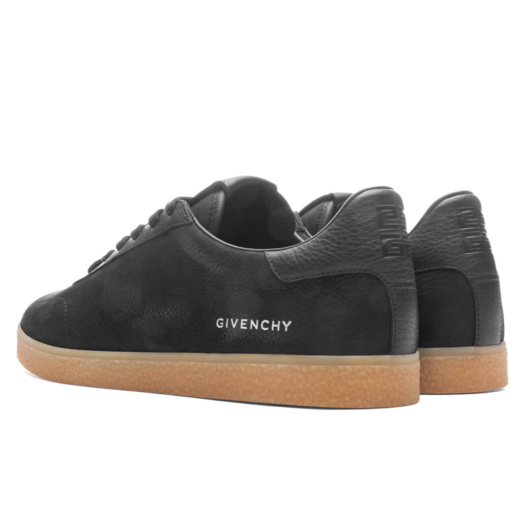 Town Nubuck and Leather Sneakers - Black