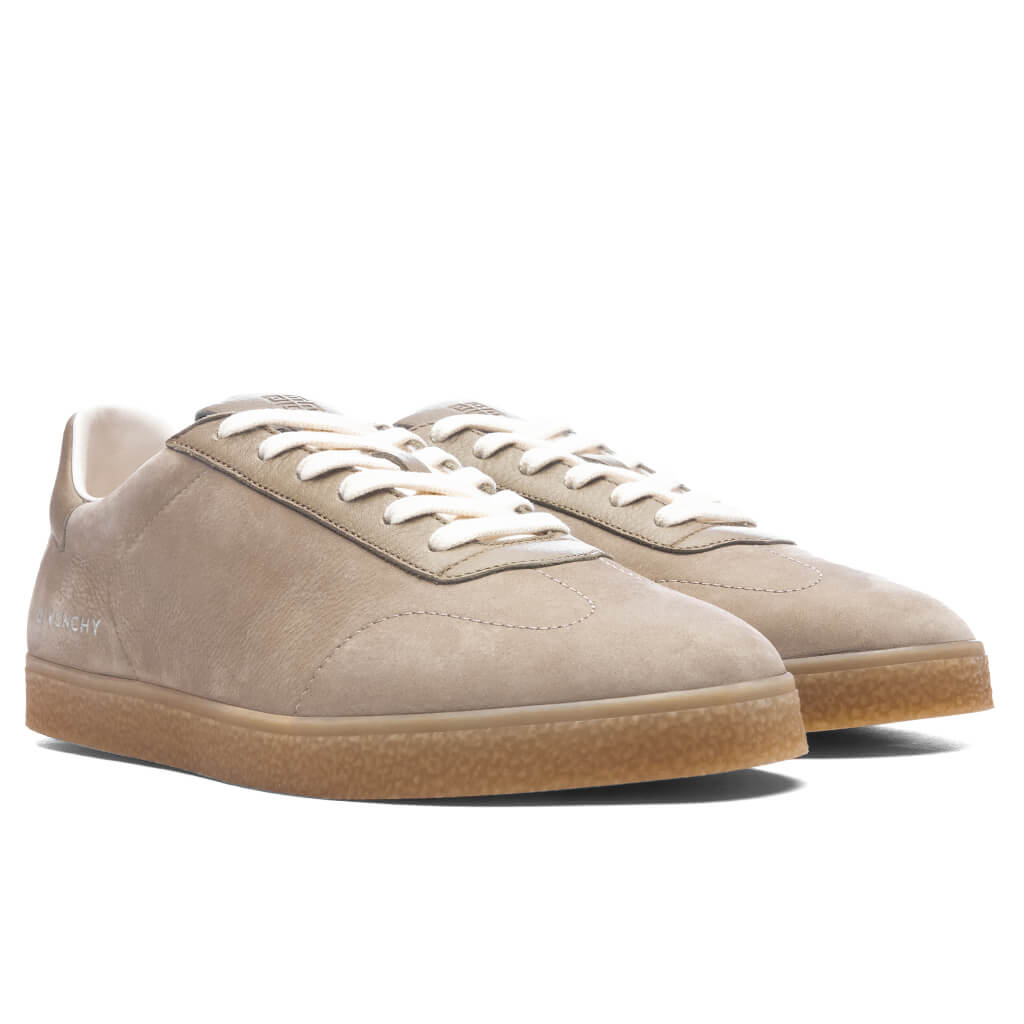Town Nubuck and Leather Sneakers - Khaki