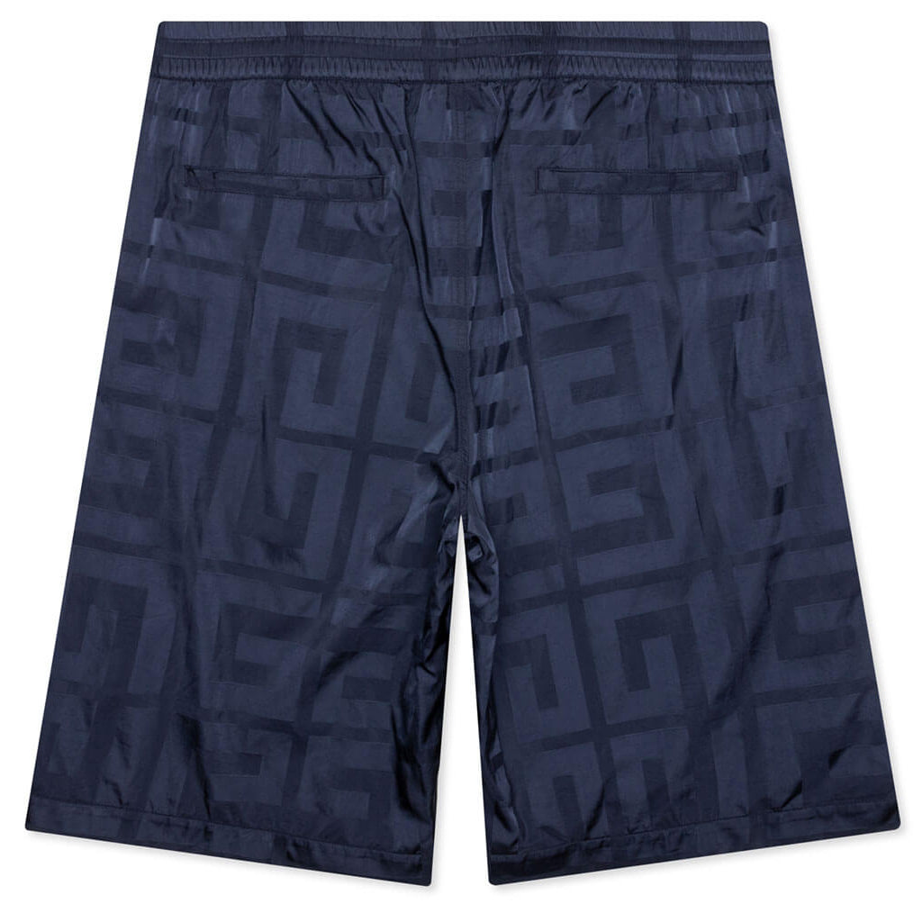 4G Shiny Bermuda Shorts - Navy