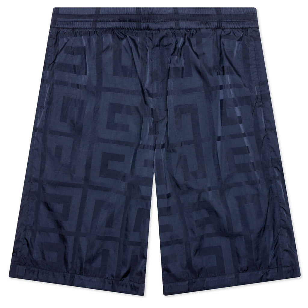 4G Shiny Bermuda Shorts - Navy