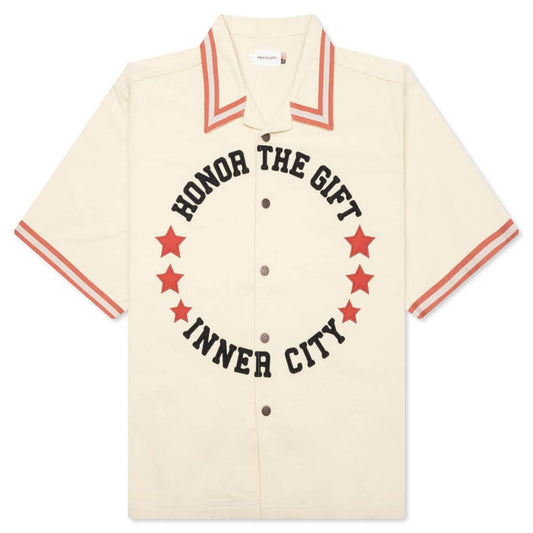 Tradition S/S Snap Up - Bone