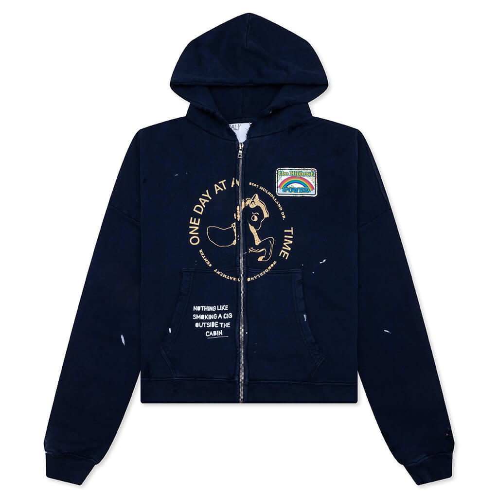 Treatment Center Zip Hooded Sweatshirt - Navy