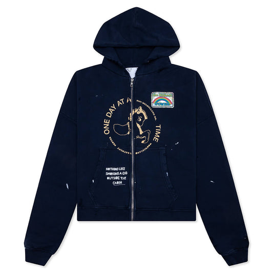 Treatment Center Zip Hooded Sweatshirt - Navy