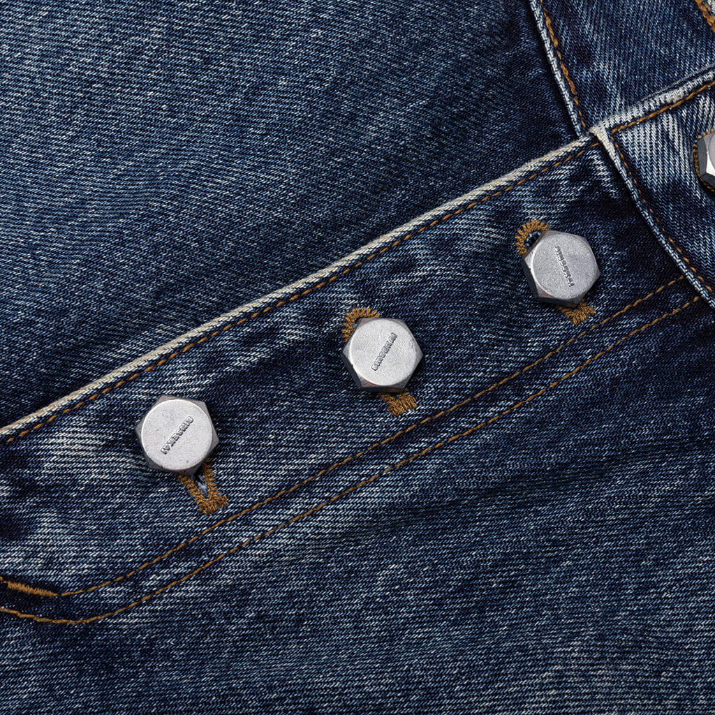 Tribal Denim Pants - Blue