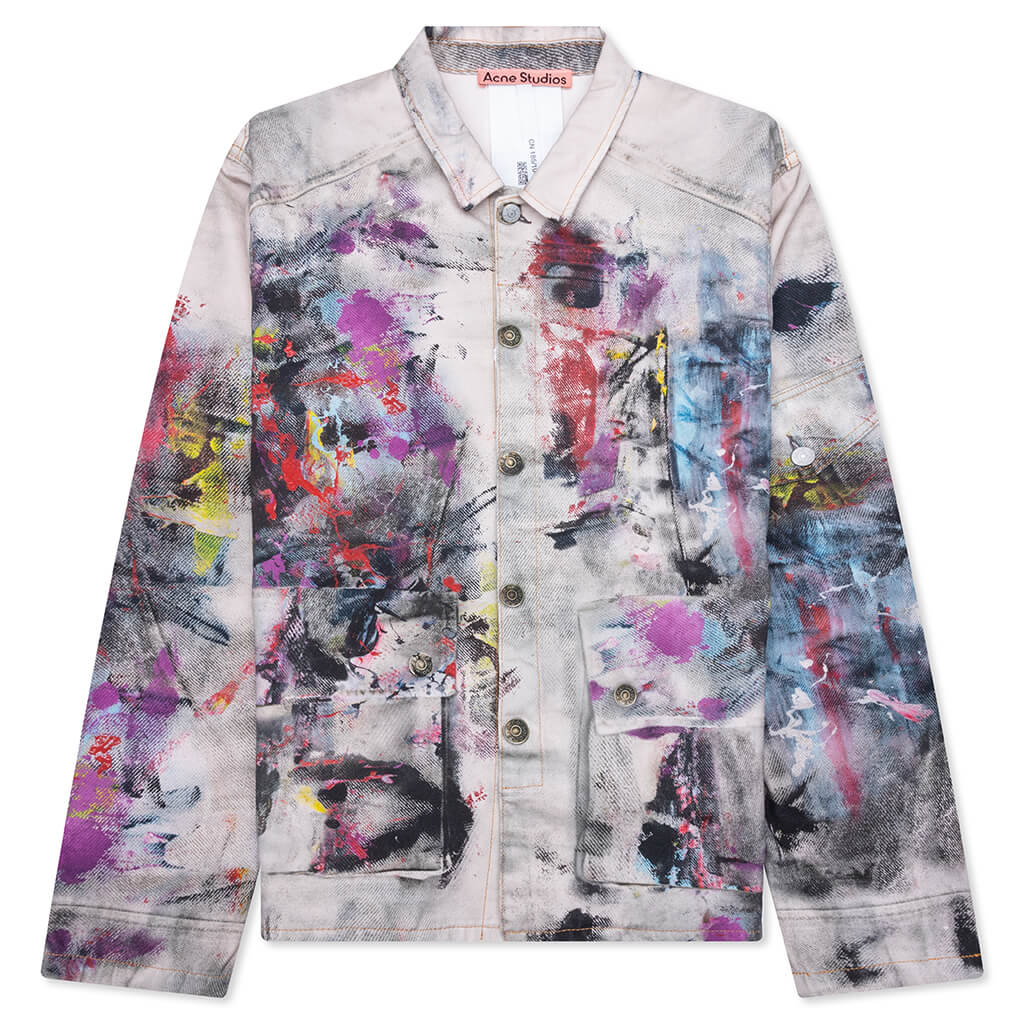 Trompe L'oeil Jacket - White/Multi