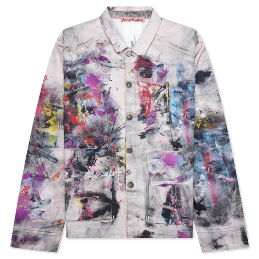 Trompe L'oeil Jacket - White/Multi