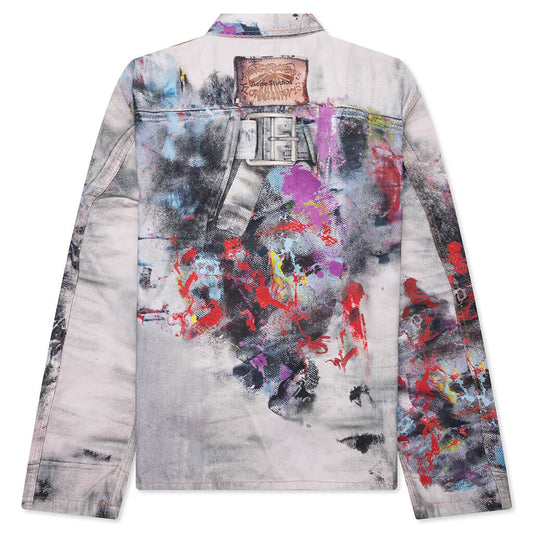 Trompe L'oeil Jacket - White/Multi
