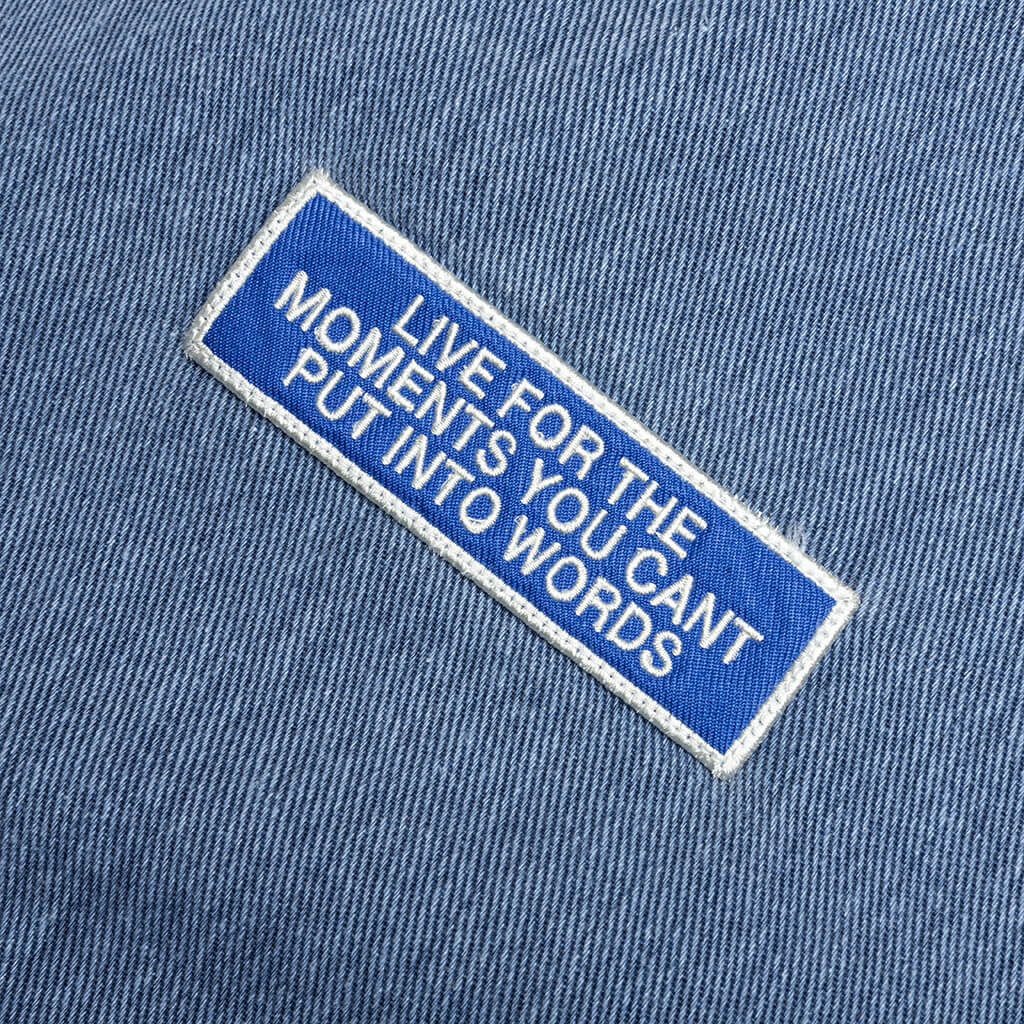 Twill Full Zip Shirt - Blue