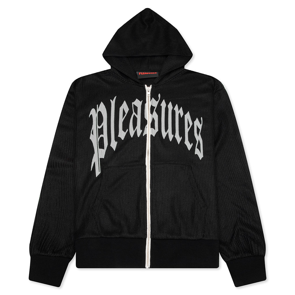 Twitch Knitted Zip Hoodie - Black