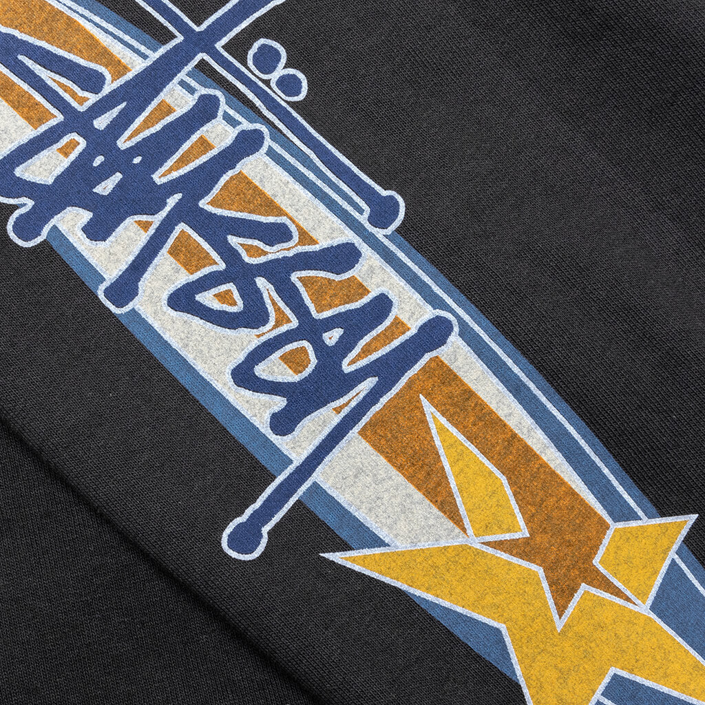 Two Star Pigment Dyed L/S Tee - Faded Black