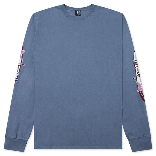 Two Star Pigment Dyed L/S Tee - Navy