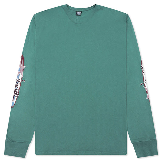 Two Star Pigment Dyed L/S Tee - Pine
