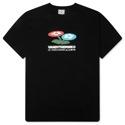 Two Flower Tee - Black