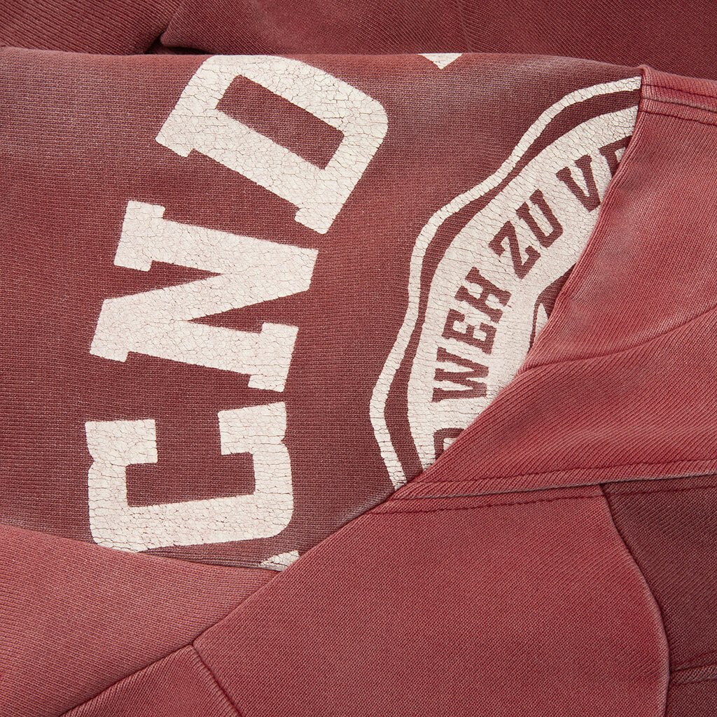University Patchwork Crewneck - Red