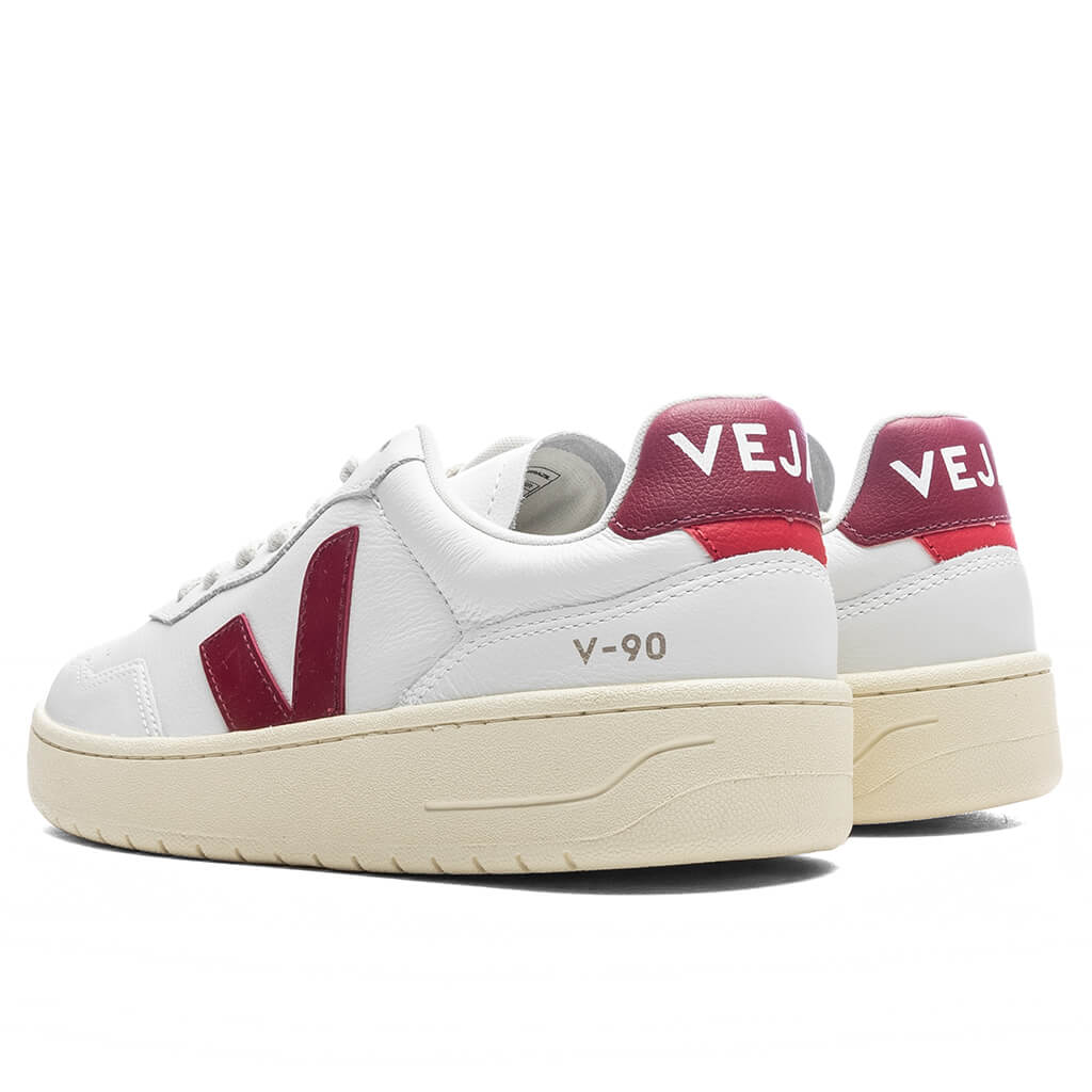 V-90 O.T. Leather - Extra White/Marsala
