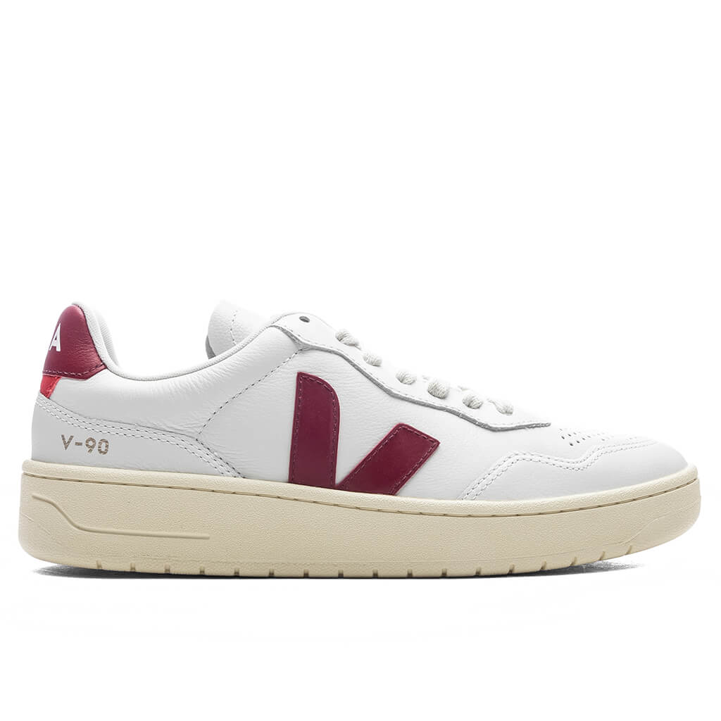 V-90 O.T. Leather - Extra White/Marsala